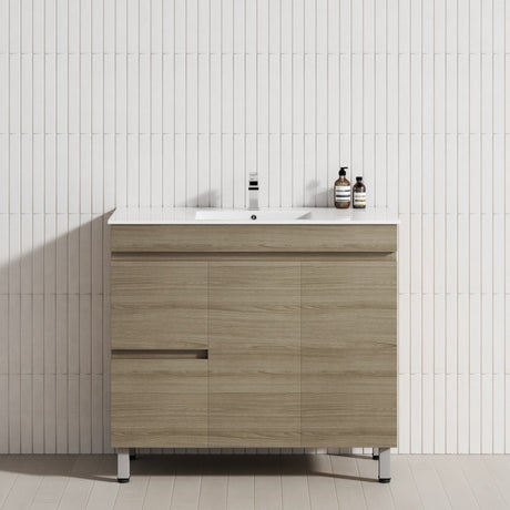 2-Drawer 2-Door 900/1200mm Bathroom Freestanding Leg Vanity Single Multi-Colour Cabinet Only