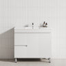 900/1200Mm 2-Drawer 2-Door Bathroom Freestanding Leg Vanity Single Multi-Colour Cabinet Only