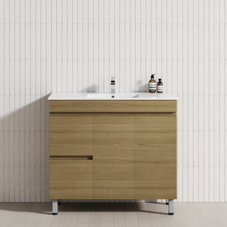 2-Drawer 2-Door 900/1200mm Bathroom Freestanding Leg Vanity Single Multi-Colour Cabinet Only