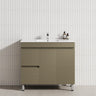 900/1200Mm 2-Drawer 2-Door Bathroom Freestanding Leg Vanity Single Multi-Colour Cabinet Only