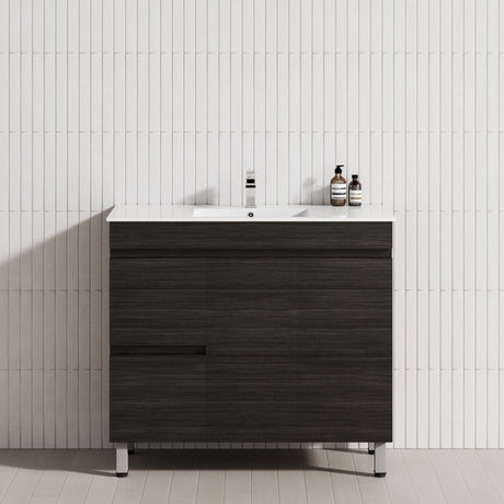 2-Drawer 2-Door 900/1200mm Bathroom Freestanding Leg Vanity Single Multi-Colour Cabinet Only