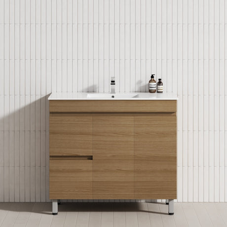 2-Drawer 2-Door 900/1200mm Bathroom Freestanding Leg Vanity Single Multi-Colour Cabinet Only
