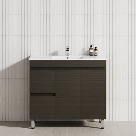 2-Drawer 2-Door 900/1200mm Bathroom Freestanding Leg Vanity Single Multi-Colour Cabinet Only