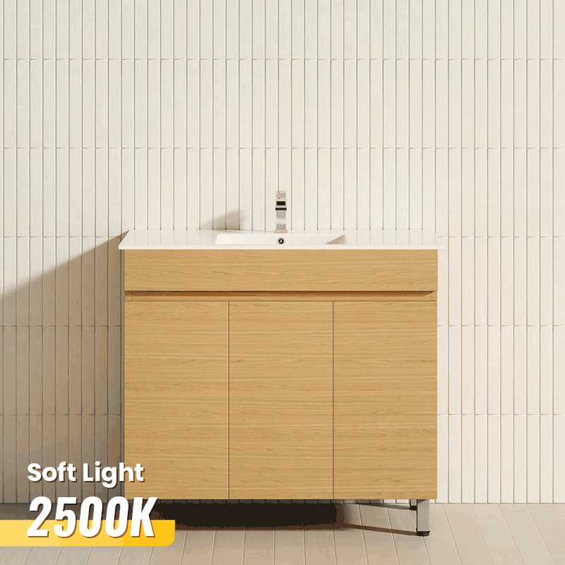 3-Door 900/1200Mm Bathroom Freestanding Leg Vanity Single/Double Multi-Colour Cabinet Only Vanities