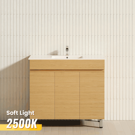 3-Door 900/1200Mm Bathroom Freestanding Leg Vanity Single/Double Multi-Colour Cabinet Only Vanities