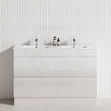 4-Drawer 1200/1500/1800mm Freestanding Bathroom Vanity Kickboard Single/Double Multi-Colour Cabinet Only