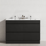 4-Drawer 1200/1500/1800mm Freestanding Bathroom Vanity Kickboard Single/Double Multi-Colour Cabinet Only