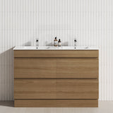 4-Drawer 1200/1500/1800mm Freestanding Bathroom Vanity Kickboard Single/Double Multi-Colour Cabinet Only