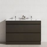 4-Drawer 1200/1500/1800mm Freestanding Bathroom Vanity Kickboard Single/Double Multi-Colour Cabinet Only