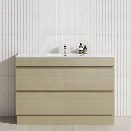 4-Drawer 1200/1500/1800mm Freestanding Bathroom Vanity Kickboard Single/Double Multi-Colour Cabinet Only