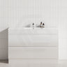 4-Drawer 1200/1500/1800mm Freestanding Bathroom Vanity Kickboard Single/Double Multi-Colour Cabinet Only