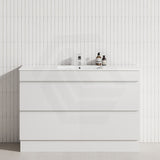 4-Drawer 1200/1500/1800mm Freestanding Bathroom Vanity Kickboard Single/Double Multi-Colour Cabinet Only