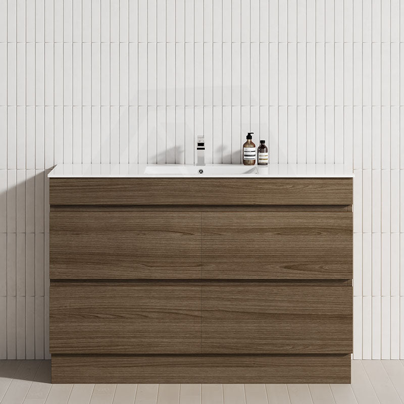 4-Drawer 1200/1500/1800mm Freestanding Bathroom Vanity Kickboard Single/Double Multi-Colour Cabinet Only