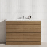 4-Drawer 1200/1500/1800mm Freestanding Bathroom Vanity Kickboard Single/Double Multi-Colour Cabinet Only