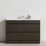 4-Drawer 1200/1500/1800mm Freestanding Bathroom Vanity Kickboard Single/Double Multi-Colour Cabinet Only