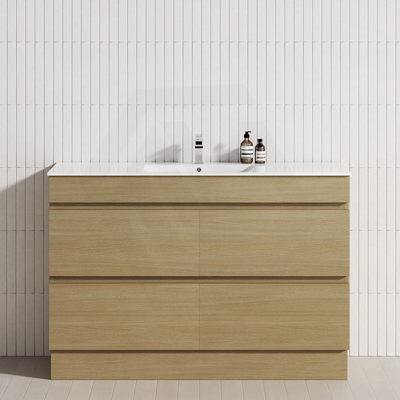 4-Drawer 1200/1500/1800mm Freestanding Bathroom Vanity Kickboard Single/Double Multi-Colour Cabinet Only