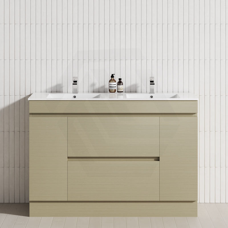 2-Door 2-Mid-Drawer 1200/1500/1800mm Freestanding Bathroom Vanity Kickboard Single/Double Multi-Colour Cabinet Only