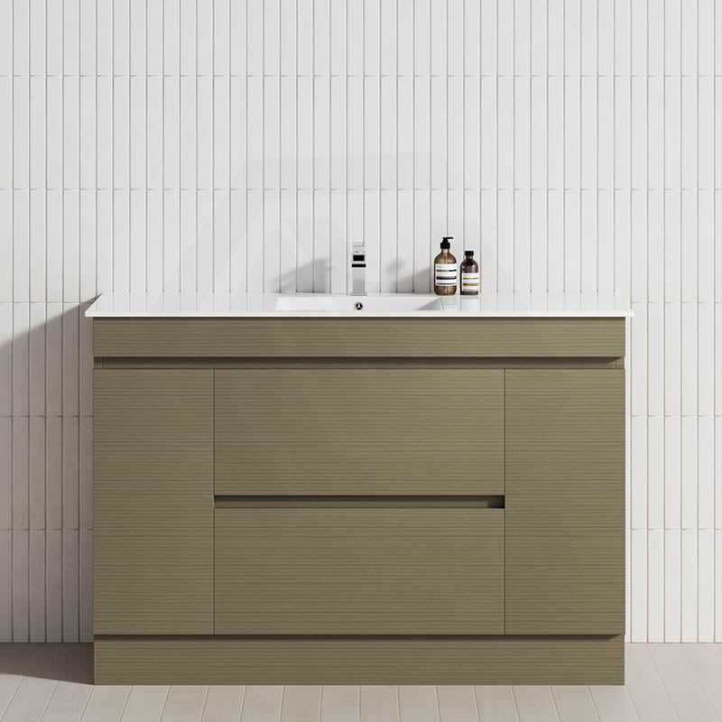 2-Door 2-Mid-Drawer 1200/1500/1800mm Freestanding Bathroom Vanity Kickboard Single/Double Multi-Colour Cabinet Only