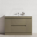 2-Door 2-Mid-Drawer 1200/1500/1800mm Freestanding Bathroom Vanity Kickboard Single/Double Multi-Colour Cabinet Only