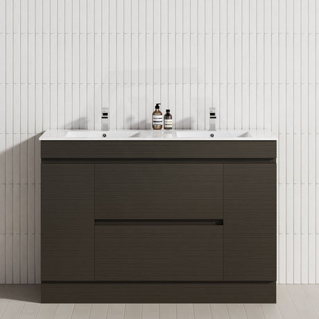 2-Door 2-Mid-Drawer 1200/1500/1800mm Freestanding Bathroom Vanity Kickboard Single/Double Multi-Colour Cabinet Only