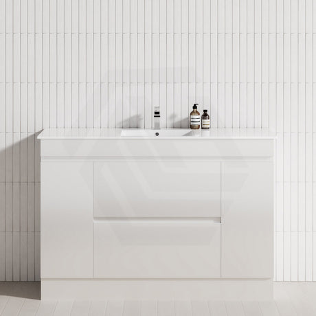 2-Door 2-Mid-Drawer 1200/1500/1800mm Freestanding Bathroom Vanity Kickboard Single/Double Multi-Colour Cabinet Only
