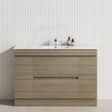 2-Door 2-Mid-Drawer 1200/1500/1800mm Freestanding Bathroom Vanity Kickboard Single/Double Multi-Colour Cabinet Only