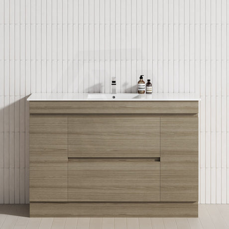 2-Door 2-Mid-Drawer 1200/1500/1800mm Freestanding Bathroom Vanity Kickboard Single/Double Multi-Colour Cabinet Only
