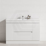 2-Door 2-Mid-Drawer 1200/1500/1800mm Freestanding Bathroom Vanity Kickboard Single/Double Multi-Colour Cabinet Only