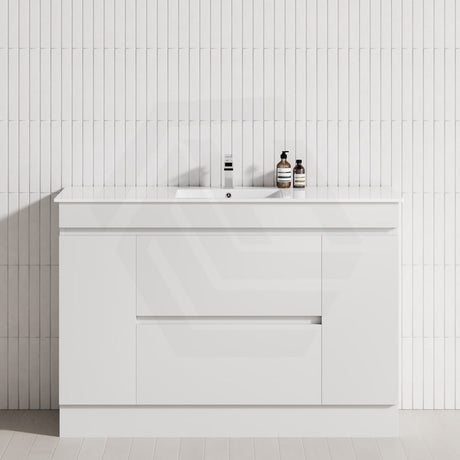 2-Door 2-Mid-Drawer 1200/1500/1800mm Freestanding Bathroom Vanity Kickboard Single/Double Multi-Colour Cabinet Only