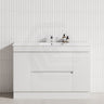 2-Door 2-Mid-Drawer 1200/1500/1800mm Freestanding Bathroom Vanity Kickboard Single/Double Multi-Colour Cabinet Only