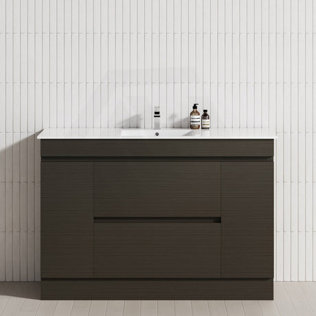 2-Door 2-Mid-Drawer 1200/1500/1800mm Freestanding Bathroom Vanity Kickboard Single/Double Multi-Colour Cabinet Only