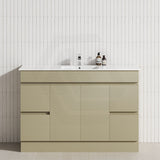 4-Drawer 2-Door 1200/1500/1800mm Freestanding Bathroom Vanity Kickboard Single/Double Multi-Colour Cabinet Only