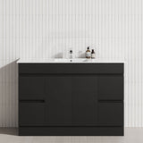 4-Drawer 2-Door 1200/1500/1800mm Freestanding Bathroom Vanity Kickboard Single/Double Multi-Colour Cabinet Only