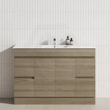 4-Drawer 2-Door 1200/1500/1800mm Freestanding Bathroom Vanity Kickboard Single/Double Multi-Colour Cabinet Only