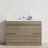 4-Drawer 2-Door 1200/1500/1800mm Freestanding Bathroom Vanity Kickboard Single/Double Multi-Colour Cabinet Only
