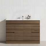 4-Drawer 2-Door 1200/1500/1800mm Freestanding Bathroom Vanity Kickboard Single/Double Multi-Colour Cabinet Only