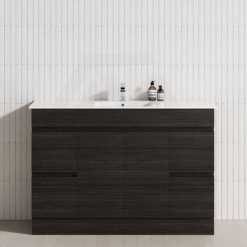 4-Drawer 2-Door 1200/1500/1800mm Freestanding Bathroom Vanity Kickboard Single/Double Multi-Colour Cabinet Only