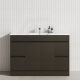 4-Drawer 2-Door 1200/1500/1800mm Freestanding Bathroom Vanity Kickboard Single/Double Multi-Colour Cabinet Only
