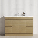 4-Drawer 2-Door 1200/1500/1800mm Freestanding Bathroom Vanity Kickboard Single/Double Multi-Colour Cabinet Only