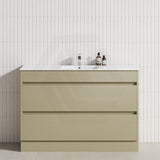 2-Drawer 600/750/900/1200mm Freestanding Bathroom Vanity Kickboard Single Multi-Colour Cabinet Only