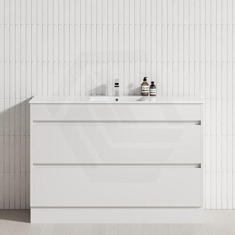 2-Drawer 600/750/900/1200mm Freestanding Bathroom Vanity Kickboard Single Multi-Colour Cabinet Only