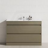 2-Drawer 600/750/900/1200mm Freestanding Bathroom Vanity Kickboard Single Multi-Colour Cabinet Only