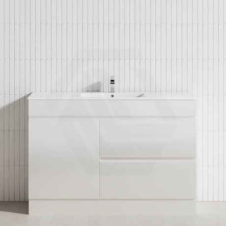 2-Drawer 1-Door 750/900/1200mm Freestanding Bathroom Vanity Kickboard Single Multi-Colour Cabinet Only
