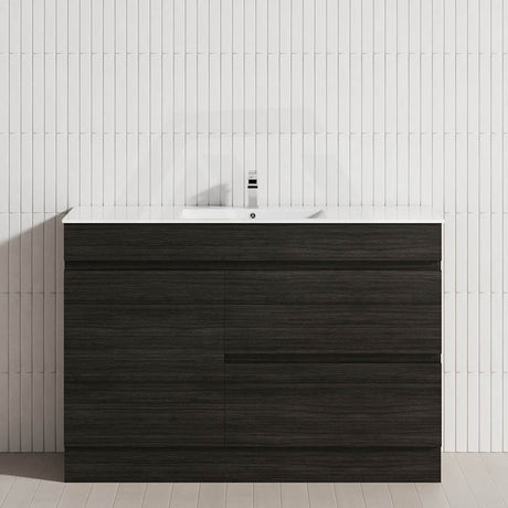 2-Drawer 1-Door 750/900/1200mm Freestanding Bathroom Vanity Kickboard Single Multi-Colour Cabinet Only