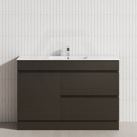 2-Drawer 1-Door 750/900/1200mm Freestanding Bathroom Vanity Kickboard Single Multi-Colour Cabinet Only
