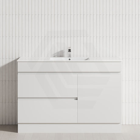 2-Drawer 1-Door 750/900/1200mm Freestanding Bathroom Vanity Kickboard Single Multi-Colour Cabinet Only