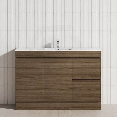 2-Drawer 2-Door 900/1200mm Freestanding Bathroom Vanity Kickboard Single Multi-Colour Cabinet Only