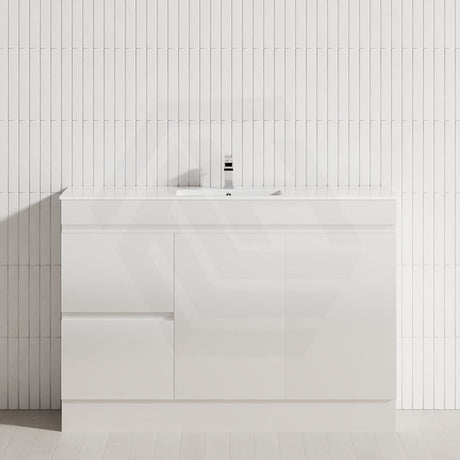 2-Drawer 2-Door 900/1200mm Freestanding Bathroom Vanity Kickboard Single Multi-Colour Cabinet Only