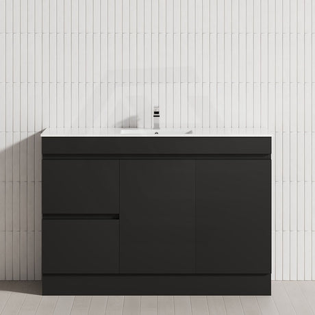 2-Drawer 2-Door 900/1200mm Freestanding Bathroom Vanity Kickboard Single Multi-Colour Cabinet Only