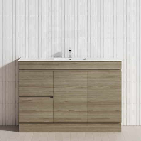2-Drawer 2-Door 900/1200mm Freestanding Bathroom Vanity Kickboard Single Multi-Colour Cabinet Only